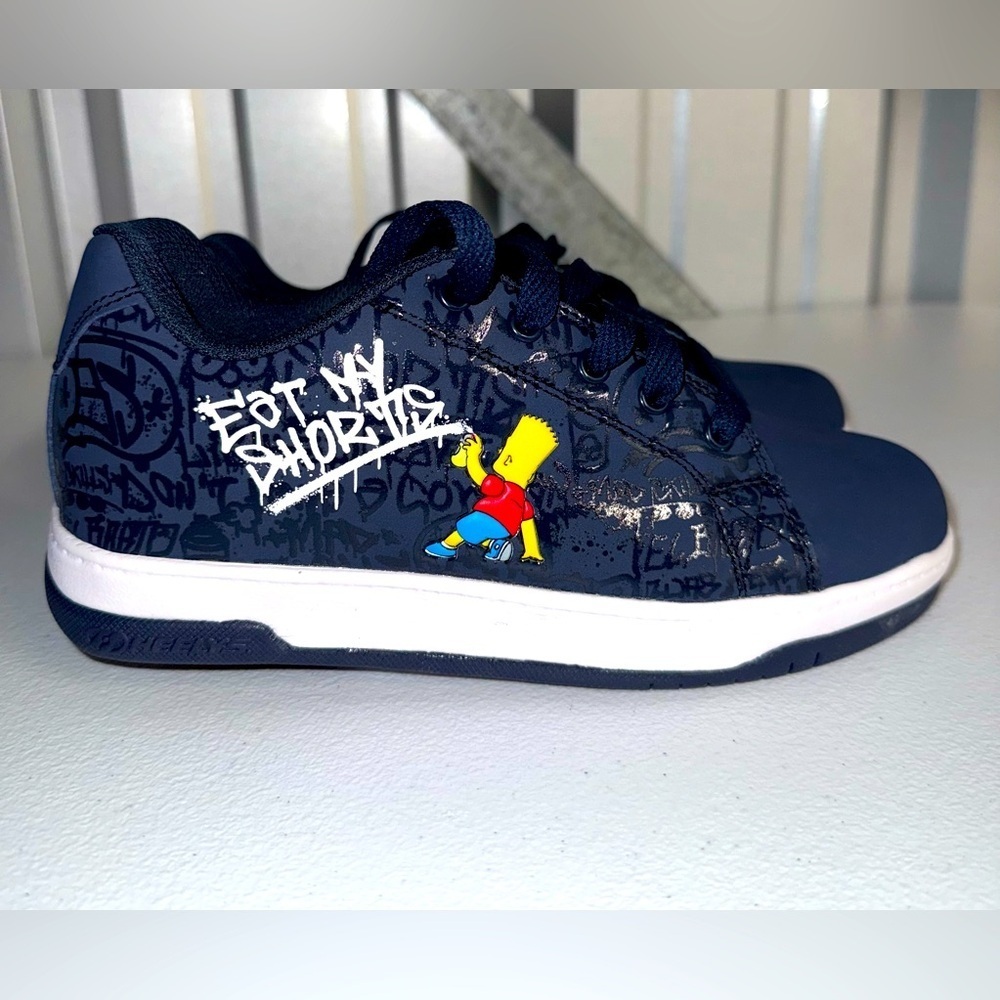 Bart Simpson Heelys Skater Sneakers Size 5 Youth